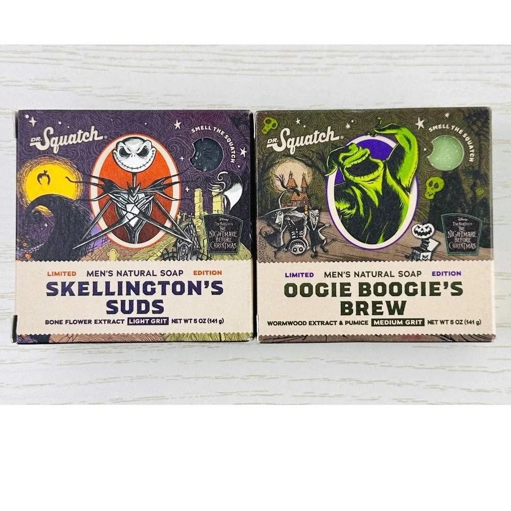 Dr. Squatch Nightmare Before Christmas Set Oogie Boogie's Brew Skellington Suds‎
